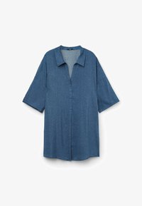 Nevybráno, blau stampa denim