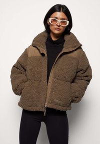 Sixth June NYLON AND BORG PUFFER JACKET - Vinterjakker - brown