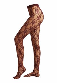 RHINESTONES - Collants - burgundy