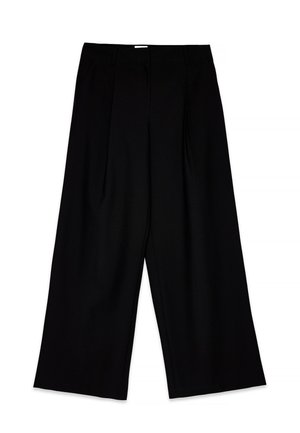 WIDE MID WAIST  - Bukser - black