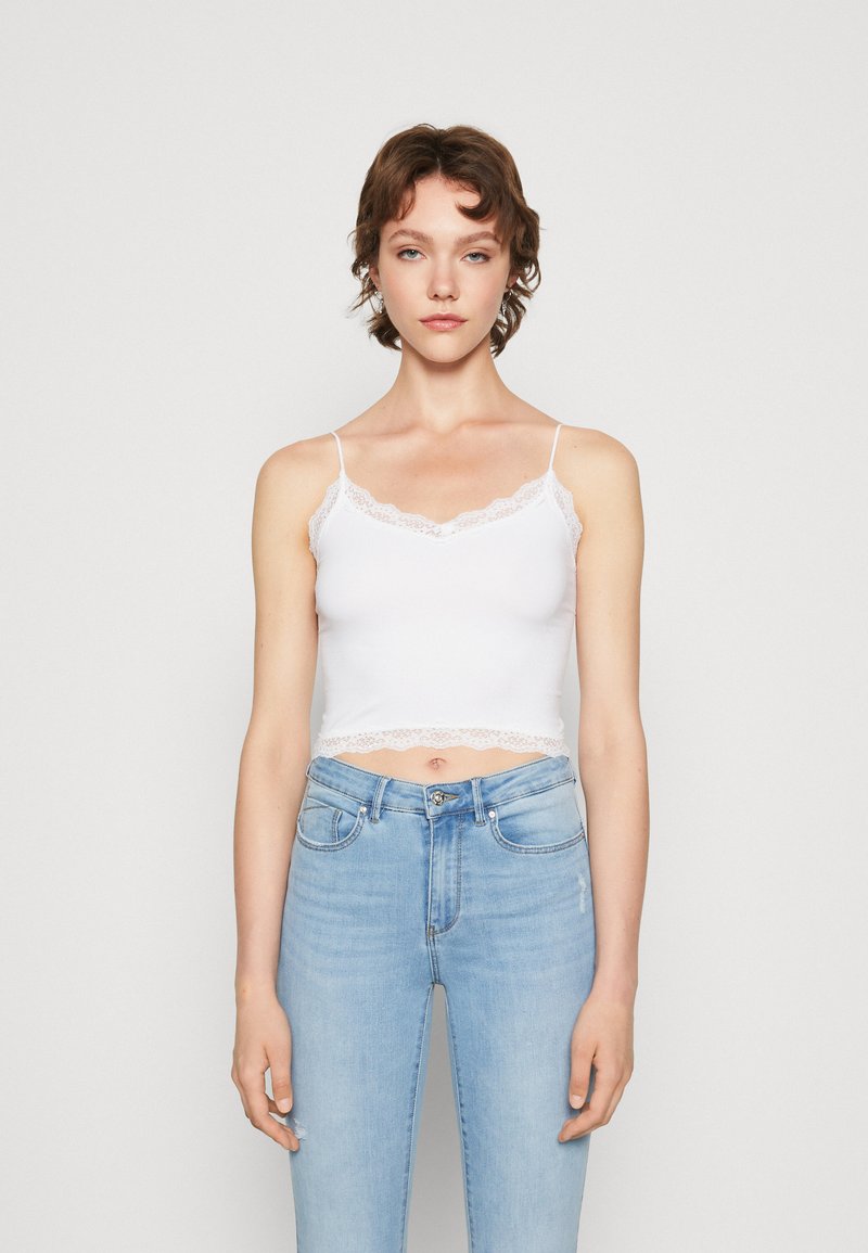 ONLY ONLVICKY SEAMLESS CROPPED - Undershirt - bright white