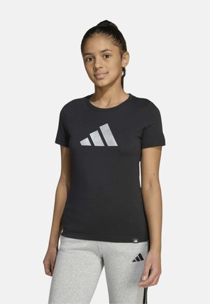adidas Performance, CAMISETA DE MANGA CORTA ESSENTIALS GLAM - Camiseta estampada - black