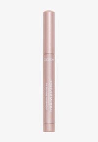 GOSH Forever Mineral wodoodporna cienie do oczu w różowo-złotej tubie, o gładkiej teksturze i z aplikatorem typu twist-up dla łatwego użycia.