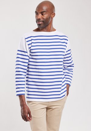 Marinière (pull Rayé) Homme Armor-lux Plozévet Héritage - Col Bateau, Coupe Ajustée - Style Marin