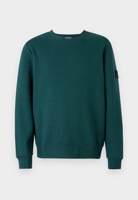 TOM TAILOR STRUCTURED CREW NECK - Sweatshirt - jasper green
