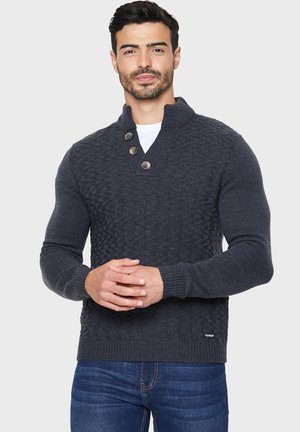 KELLEY - Jumper - deep blue melange