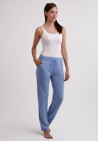 CASH-MERE Tygbyxor - light blue