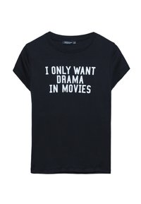 SLOGAN  - T-Shirt print - black
