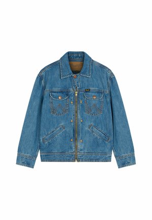 Wrangler, UNLINED JACKET SUPER JEANS JACKET FOR MENS - RELAXED FIT . - Jeansjacke - mottled dark blue