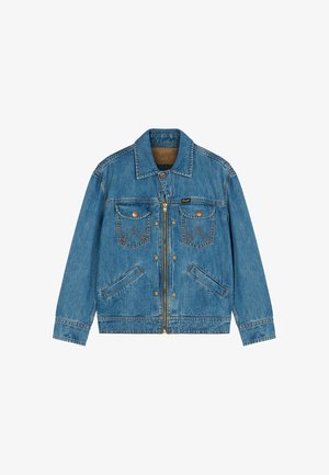 Wrangler, UNLINED JACKET SUPER JEANS JACKET FOR MENS - RELAXED FIT . - Jeansjacke - mottled dark blue