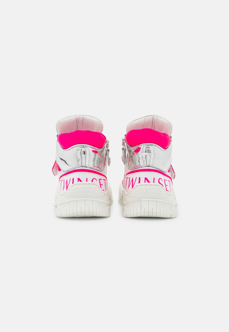 Kinder Sneaker low | TWINSET Sneaker high shock pink/ottico/argento/weiß - FP78426 Kinder Sneaker low | TWINSET Sneaker high shock pink/ottico/argento/weiß - FP78426