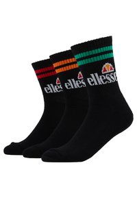 Ellesse PULLO SOCKS 3 PACK - Calze - black/nero