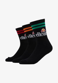 Ellesse PULLO SOCKS 3 PACK - Calze - black/nero Ellesse PULLO SOCKS 3 PACK - Calze - black/nero