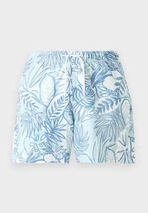Hollister Co., CORE LEAFY FLORAL - Badeshorts - blue