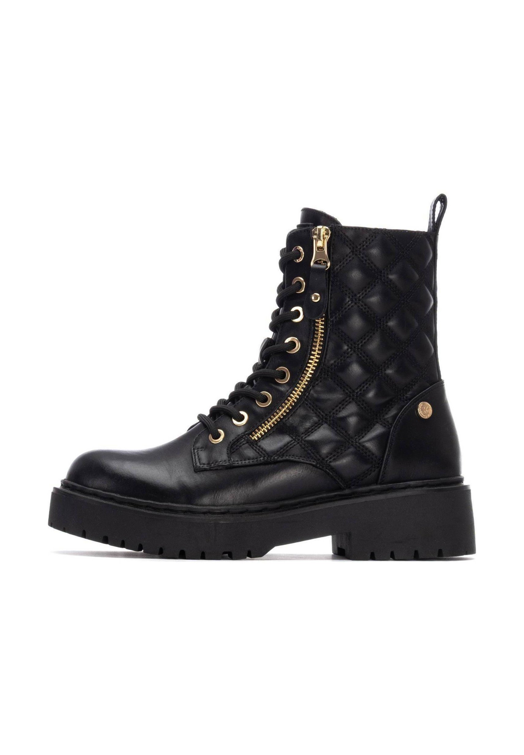 Black Botin De Cordones L&R Shoes Botines Con Cordones Black/negro