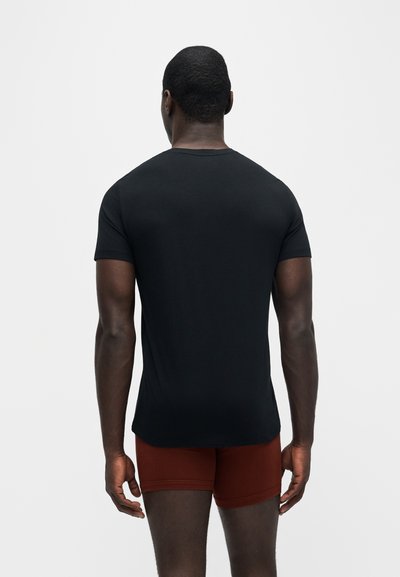 Emporio Armani SLEEVE CREW NECK - Φανέλα - black