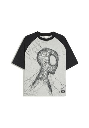 Bershka, SPIDER-MAN RAGLAN SHORT-SLEEVE T-SHIRT - T-shirt imprimé - black