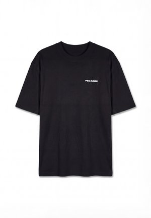 Pegador, LOGO OVERSIZED TEE - Základné tričko - washed black