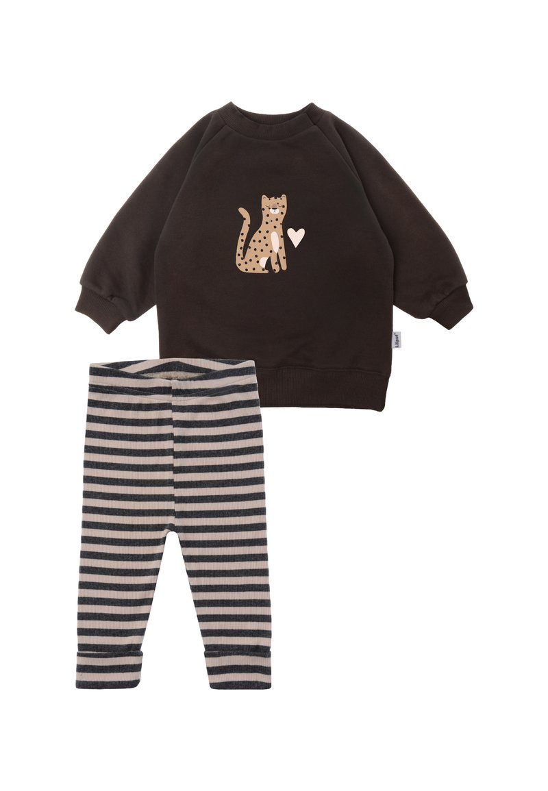 Liliput 2TLG. SET LEOPARD - Sweatshirt - braun beige