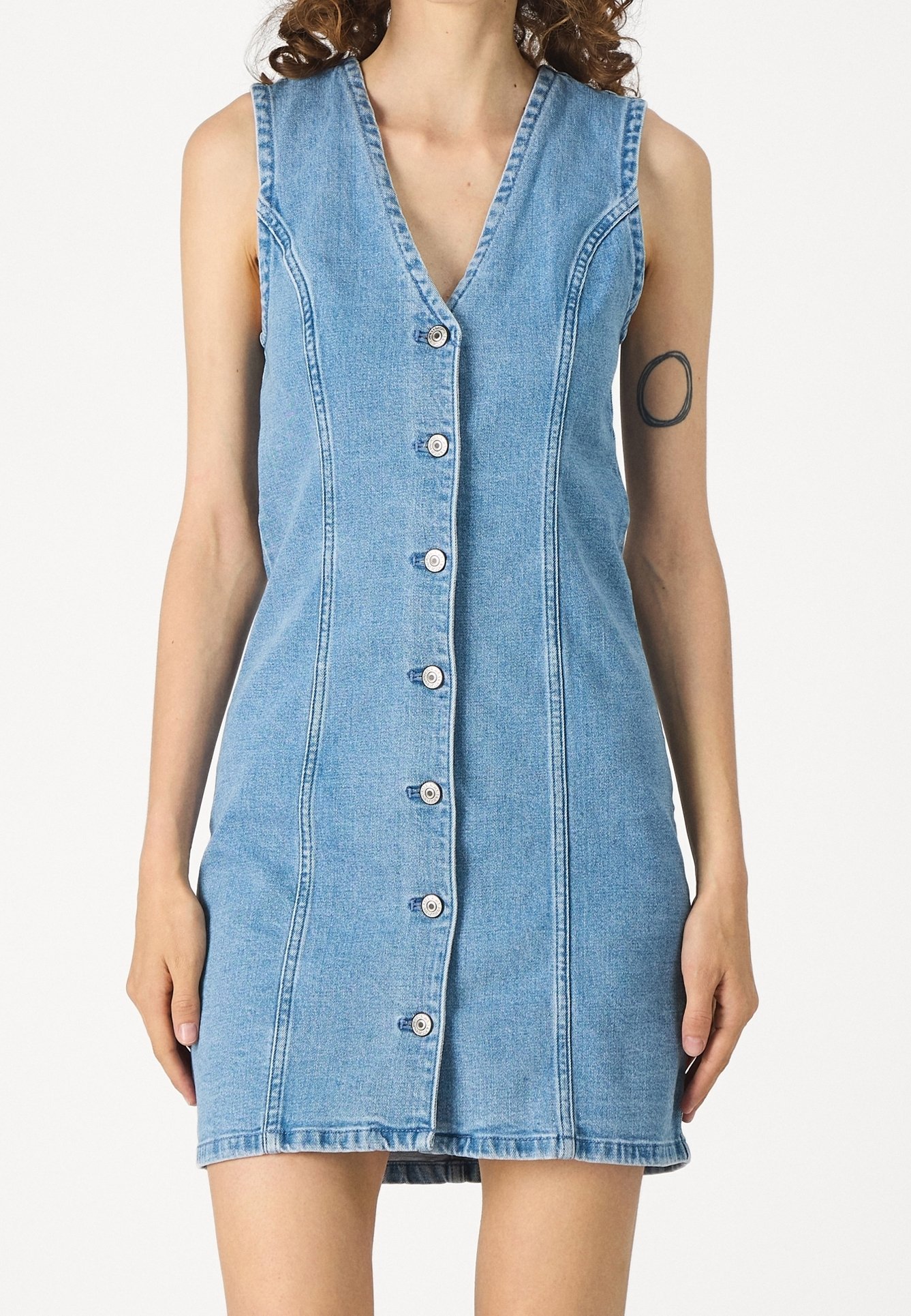 free people wandering star denim dress Abercrombie & Fitch - stone blue denim Carters Holiday Christmas Dress Mini bloomingdale's Size:US 6Y inspired denim dress For Him