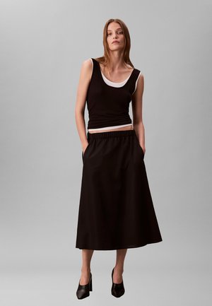 SOFT  - A-lijn rok - black