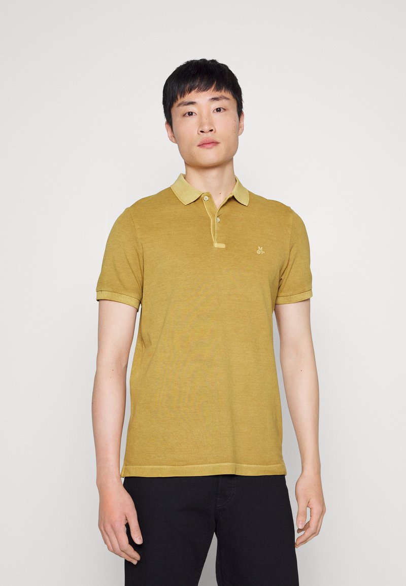Marc O'Polo SHORT SLEEVE RIB COLLAR AND CUFFS SLITS AT HEM Poloshirt