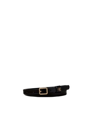 Calvin Klein, SQUARE BUCKLE LOOP - Ceinture - black/antique light gold-coloured