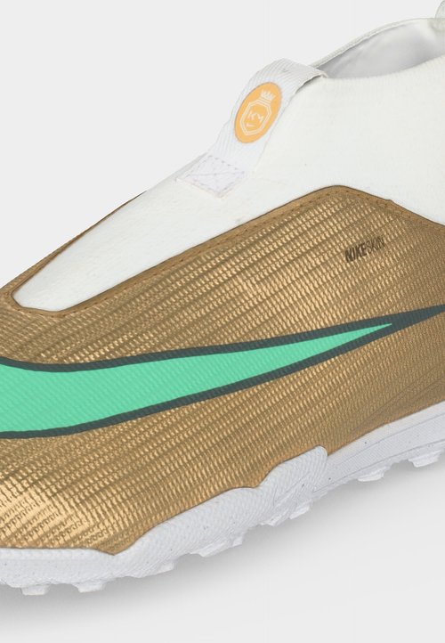 Nike JR MERCURIAL SUPERFLY 11 ACADEMY TF KYLIAN MBAPPE UNISEX - Botines de fútbol para césped - metallic gold-coloured/clear jade — foto 7