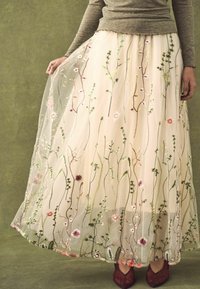 Next EMBROIDERED  - Jupe longue - ecru