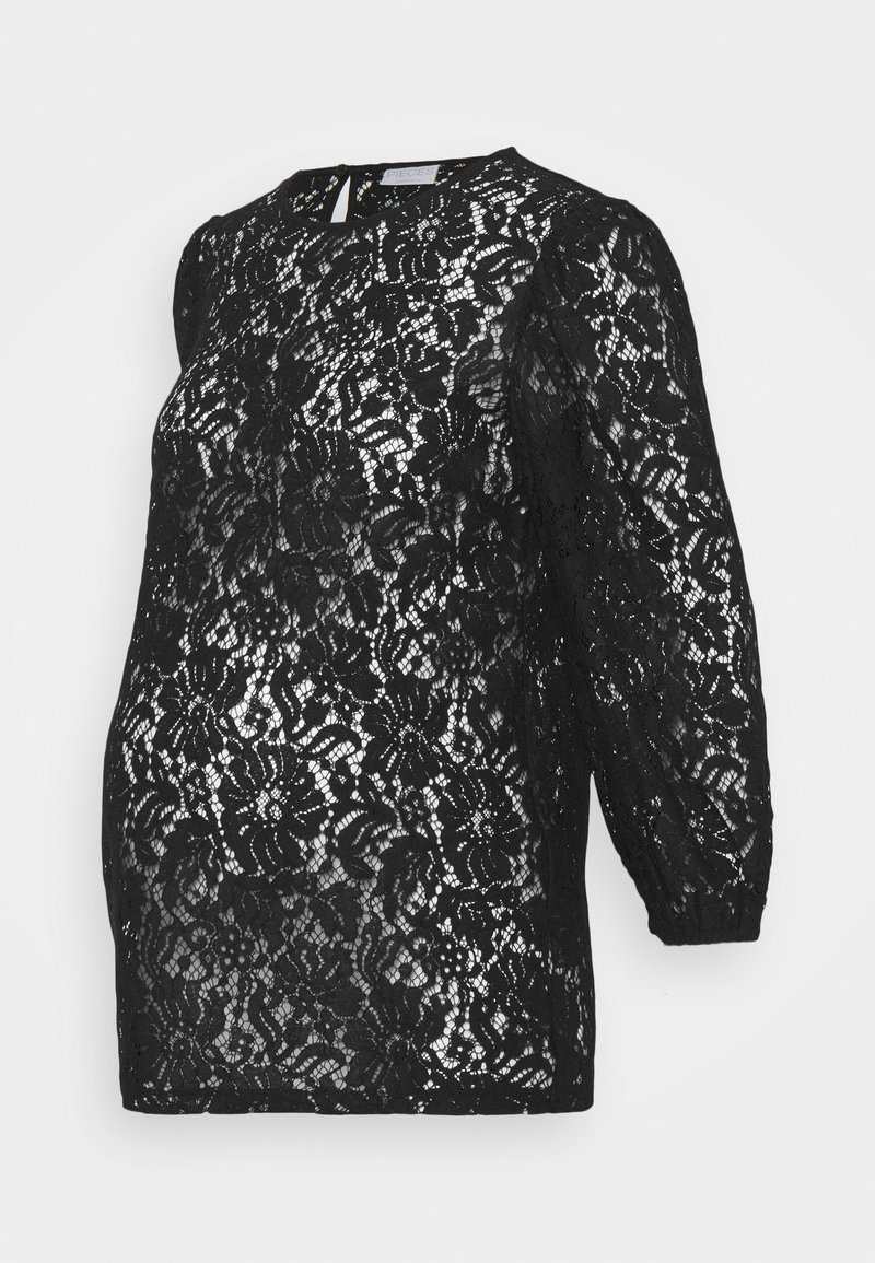 Pieces Maternity Longsleeve zwart