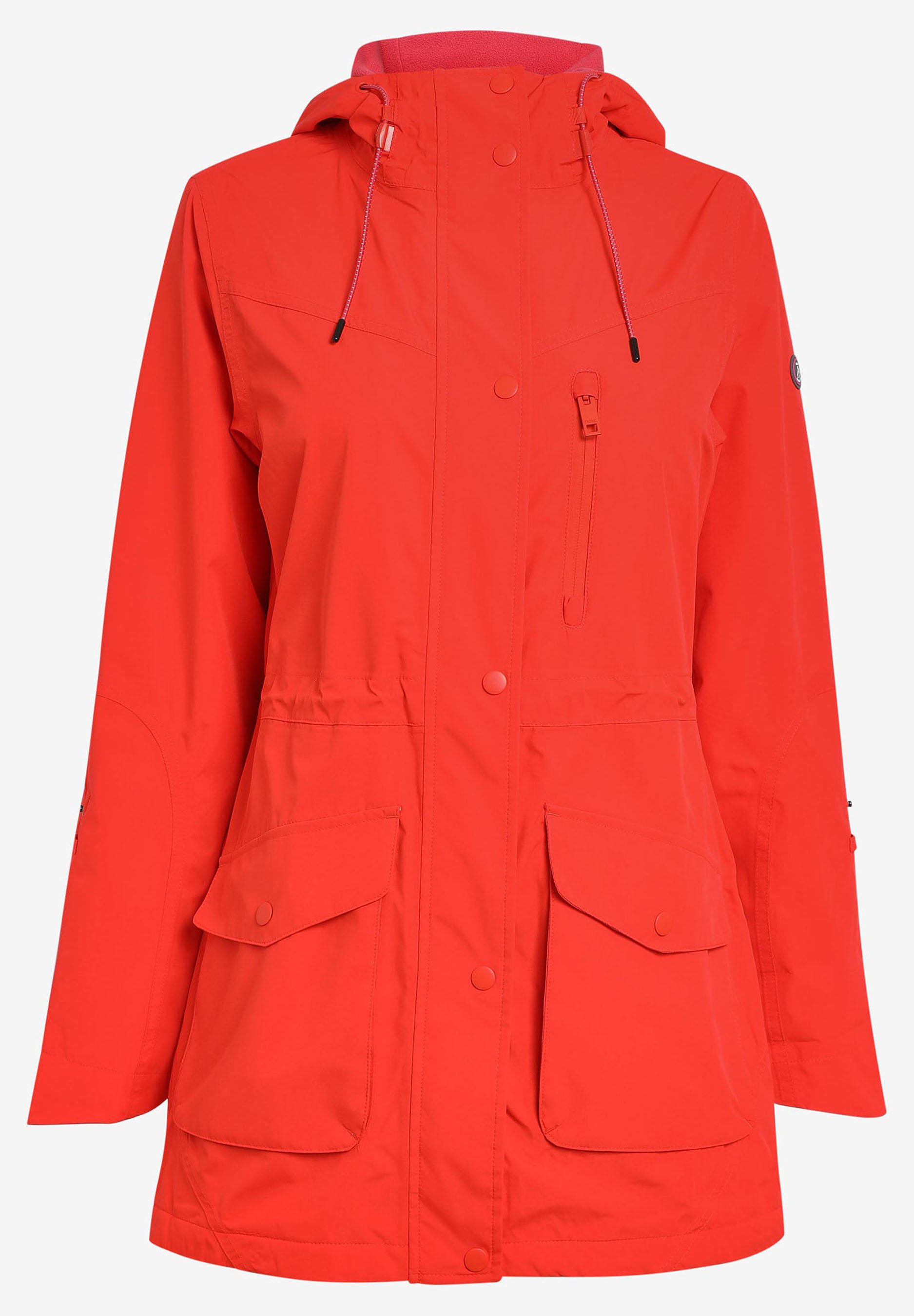 fleece and waterproof jacket