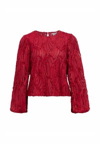OBJLUCIE RE O-NECK - Blus - karanda red