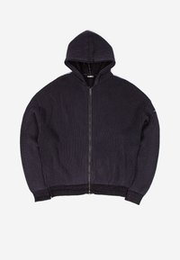 PUSHER ZIP UNISEX - Camisola com fecho - black/charcoal