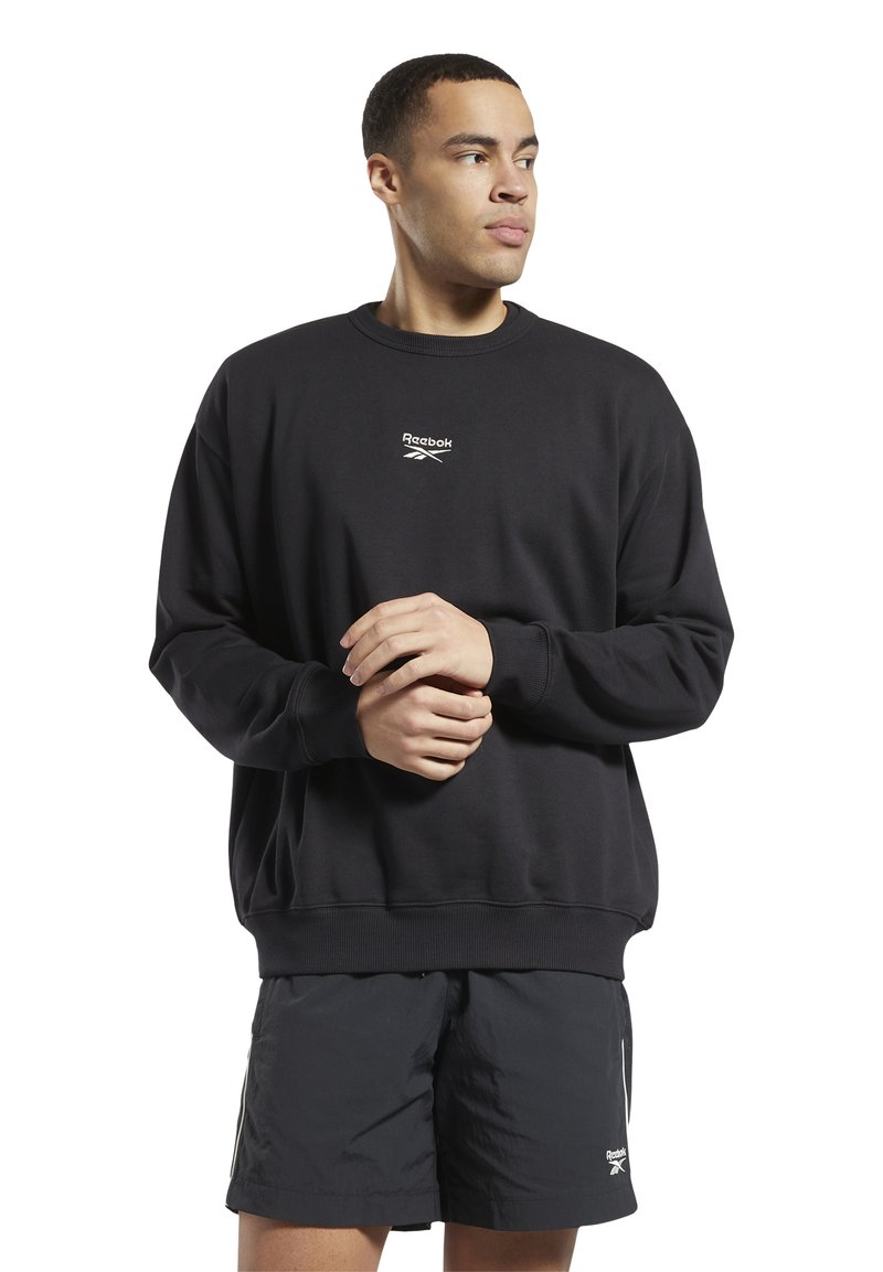 Herren Kapuzenpullover | Reebok Classic CL SV CREW Sweatshirt black/schwarz - FM12421 Herren Kapuzenpullover | Reebok Classic CL SV CREW Sweatshirt black/schwarz - FM12421