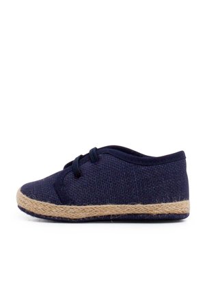 ZAPATOS BEBÉ LINO Y YUTE CORDÓN ELÁSTICO - Baskets basses - azul marino