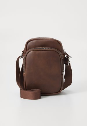 UNISEX - Cross body bag - dark brown