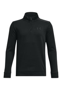 Under Armour - 1/4 ZIP - Felpa in pile - black Immagine in miniatura 1