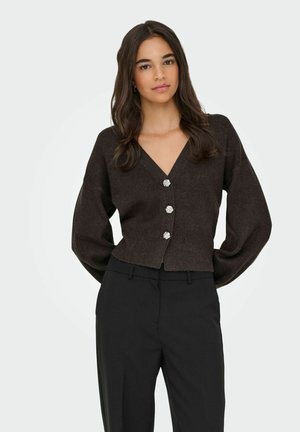 ONLY, CARDIGAN ONLBIBBI CARDIGAN - Gilet - chocolate torte