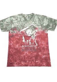 Paradiso Clothing BOB MARLEY EXODUS PLAYLIST DYE WASH - Print T-shirt - red