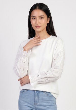 Anna Field, BALLOON SLEEVE - T-shirt à manches longues - white