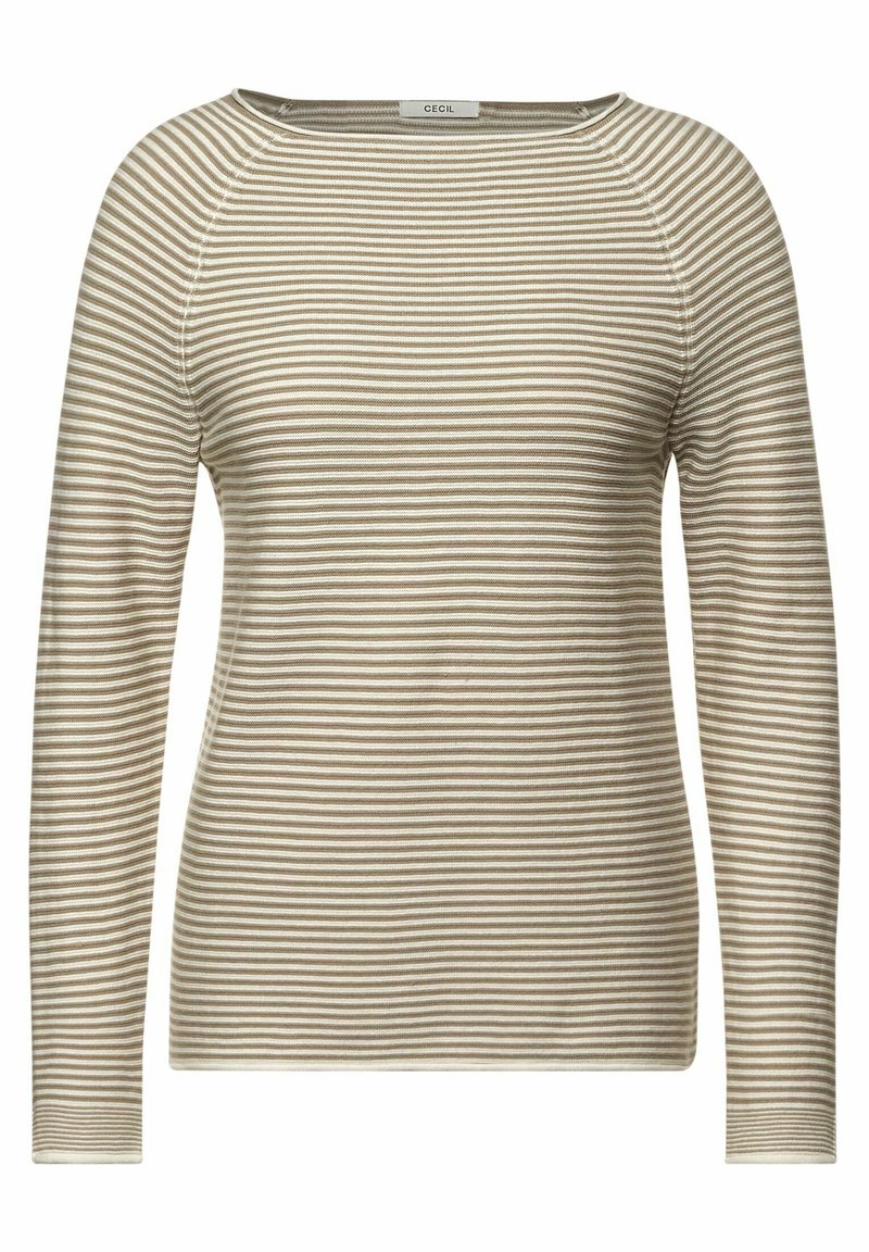 Damen Strickjacken | Cecil Strickpullover braun/beige - PE77644 Damen Strickjacken | Cecil Strickpullover braun/beige - PE77644