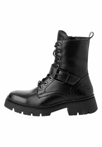 STIEFELETTE  - Gležnjarji s platformo - black