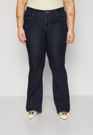 CARHELLA RETRO - Flared jeans - dark blue denim