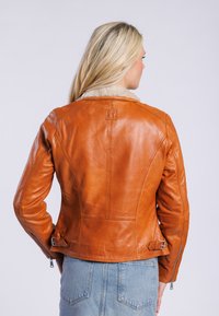 Freaky Nation BIKER PRINCESS - Leren jas - cognac beige