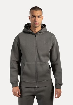 ILYAS - Sweater met rits - grau