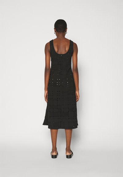 A.W.A.K.E. MODE WEAVED FITTED TANK DRESS - Koktélruha / Partiruha - black