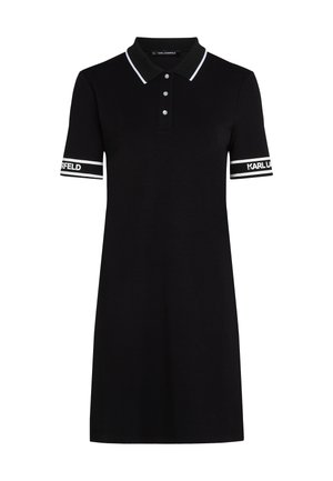 KARL LAGERFELD POLO T-SHIRT DRESS - Vestido ligero - black