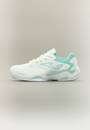 Joma MASTER 1000 JR UNISEX - Tennissko til multicourt - white/tourquise