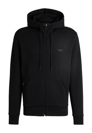 BOSS SAGGY - Zip-up sweatshirt - black