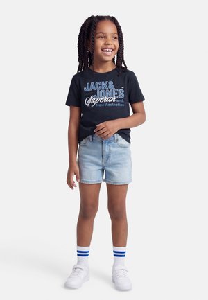 JJELOGO TEE O NECK - T-shirts print - navy blazer/dazzling blue